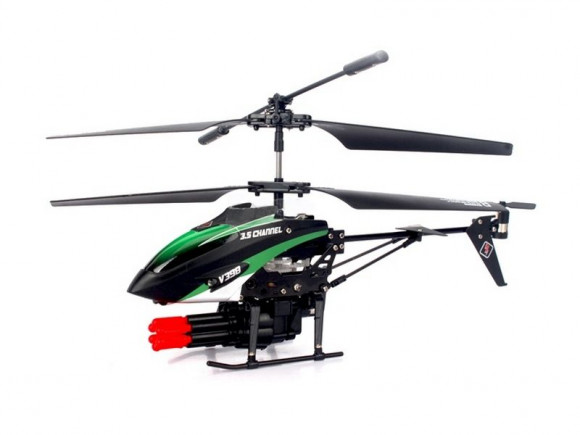 Вертолет на р/у WLToys V398 IR RTF стреляет ракетами