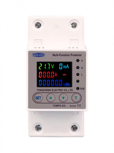 Cчетчик реле TOMZN TOMPD-63L на DIN-рейку / Без WiFi