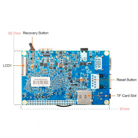Orange Pi 4 4Gb/16Gb одноплатный ПК Rockchip RK3399