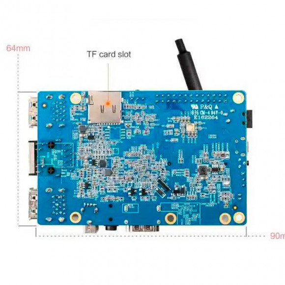 Orange Pi 3 2Gb/8Gb одноплатный ПК Allwinner Н6